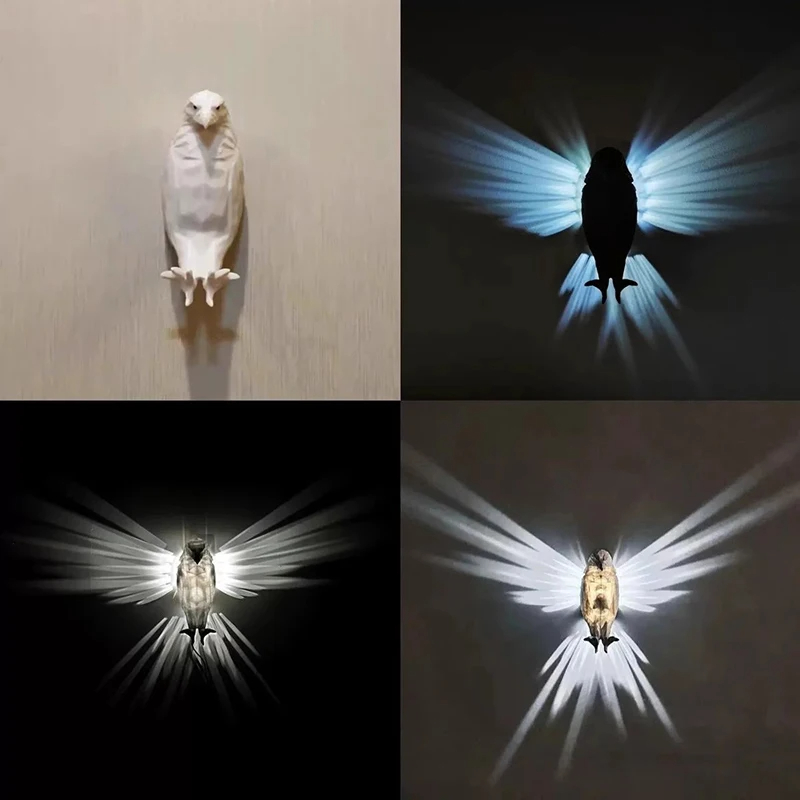 Adlerförmige Wandlampe