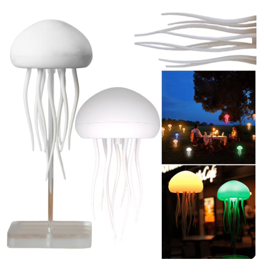 Quallen-Lampe mit Farbwechsel – Hängend oder stehend, Sprachsteuerung