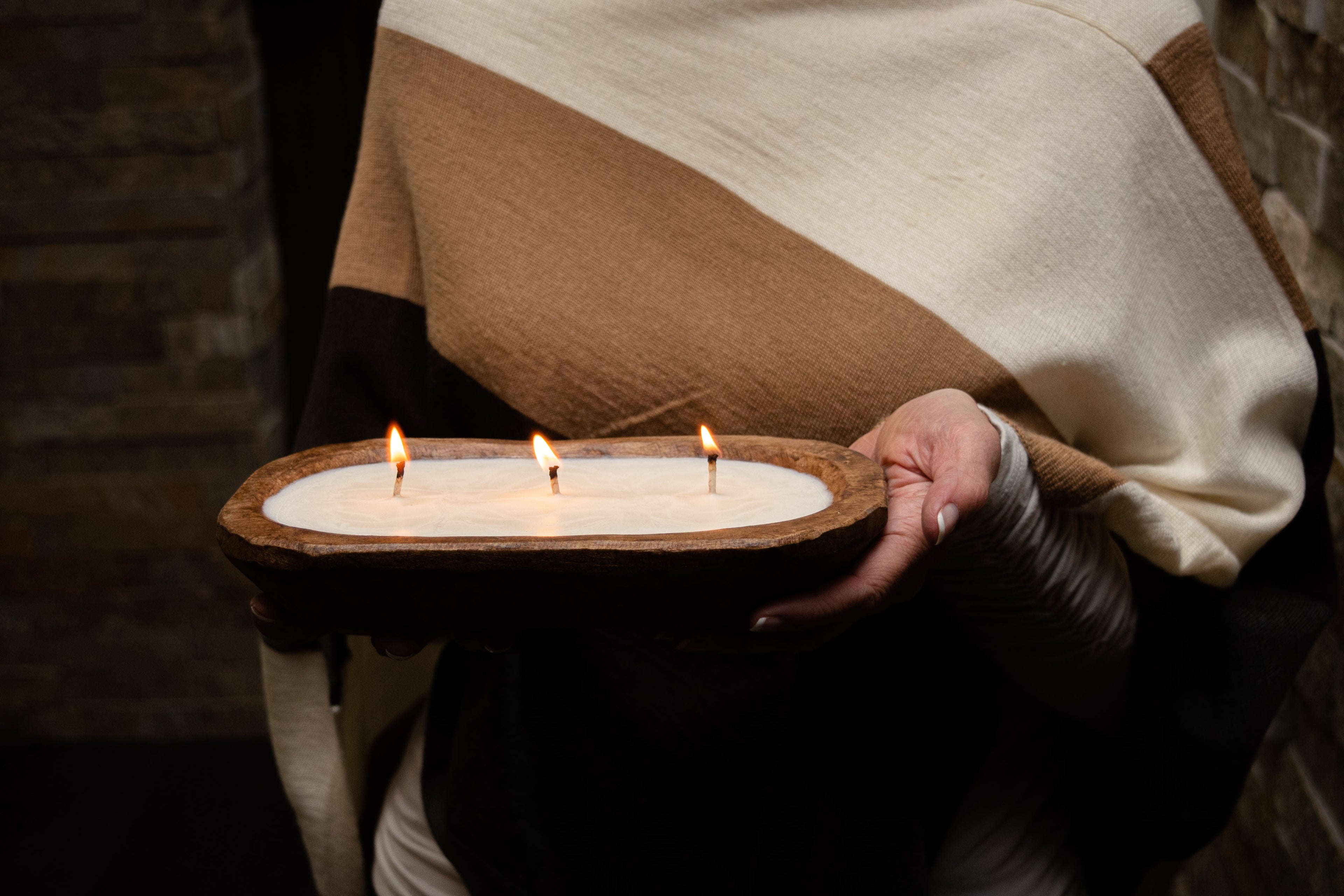 3-Docht-Dough Bowl Kerze von TLC Candle Co. - Bauernhaus